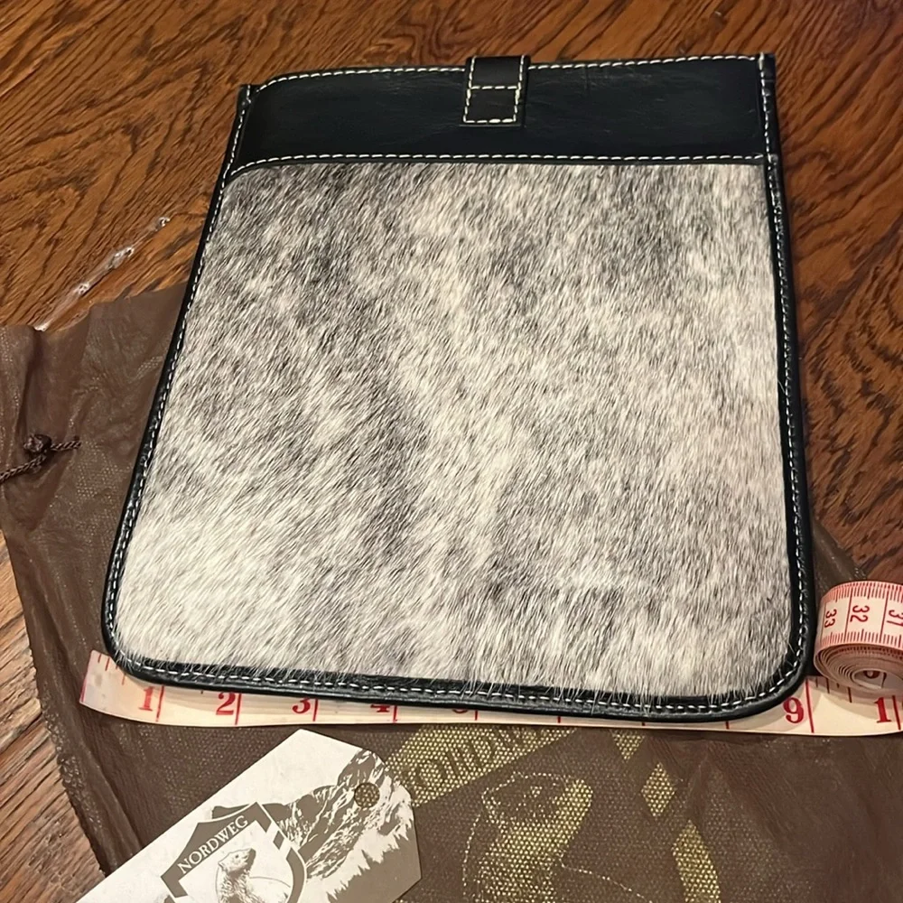 Cow leather iPad case.